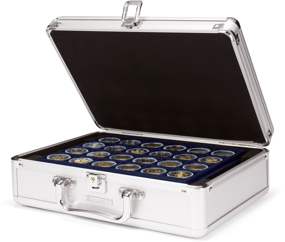 Koffer, cargo s 6 – geschikt voor: munten – incl. 6 tableaus – afm: 292 x 213 x 97 mm.