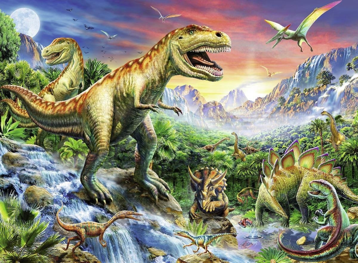 Ravensburger puzzel bij de dinosaurussen – legpuzzel – 100 stukjes