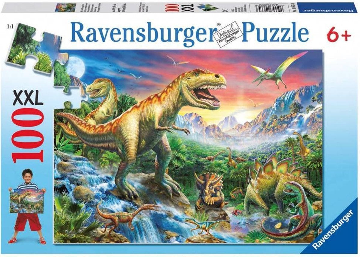 Ravensburger puzzel bij de dinosaurussen – legpuzzel – 100 stukjes