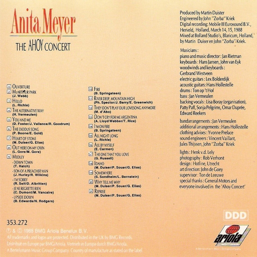 Ahoy concert – CD