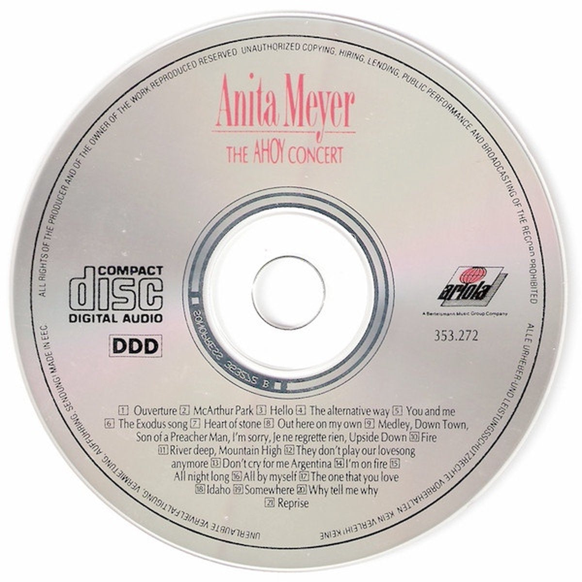 Ahoy concert – CD