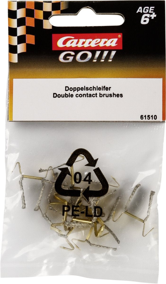 Carrera go racebaanonderdeel – dubbele sleepcontacten – onderdelen – 10 stuks
