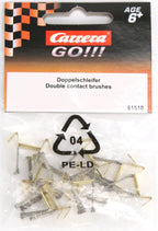 Carrera go racebaanonderdeel – dubbele sleepcontacten – onderdelen – 10 stuks