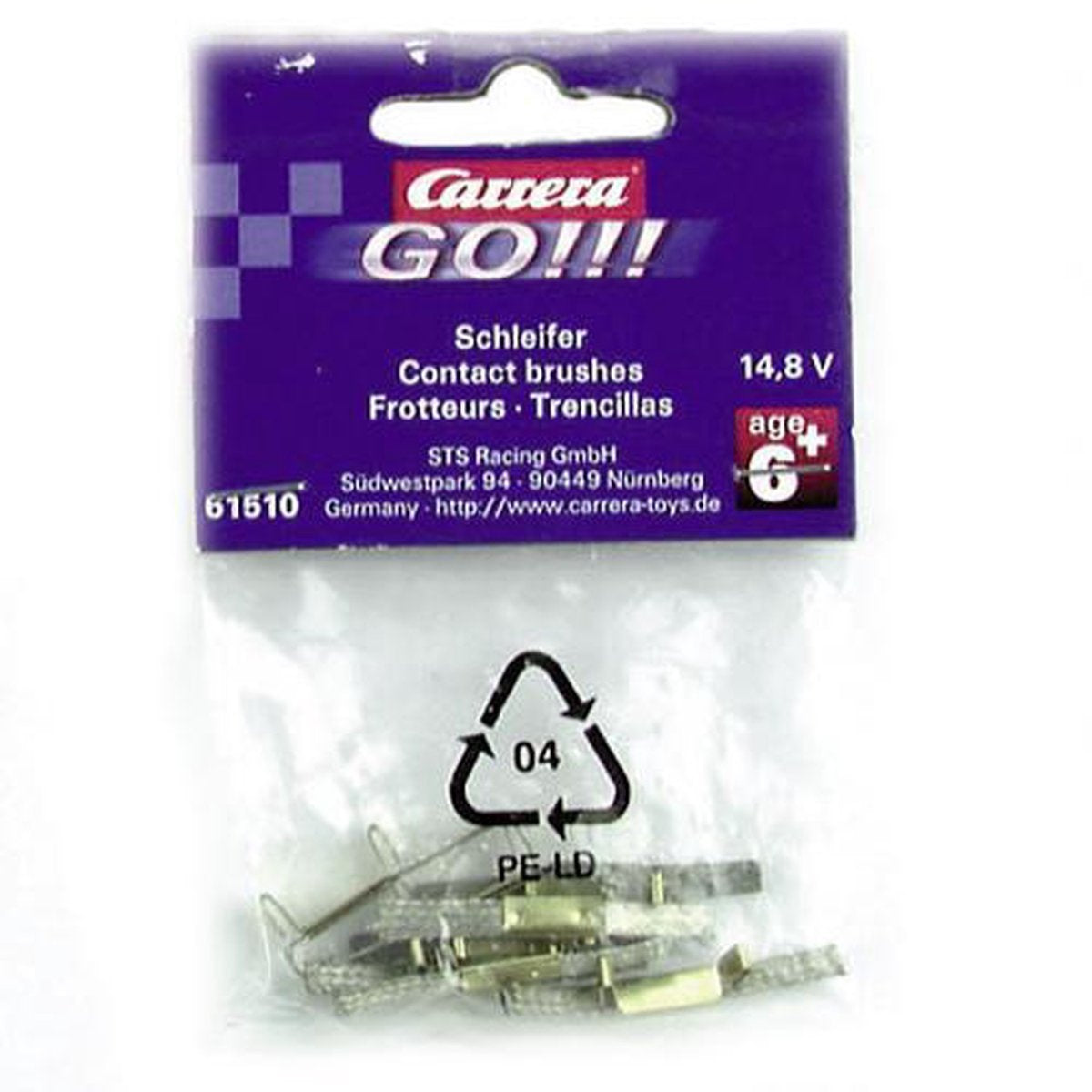 Carrera go racebaanonderdeel – dubbele sleepcontacten – onderdelen – 10 stuks