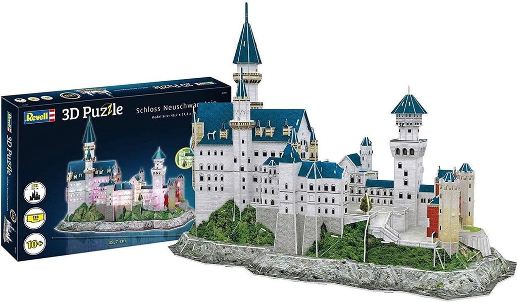 Revell puzzel – 00151 schloss neuschwanstein – led edition 3d puzzel