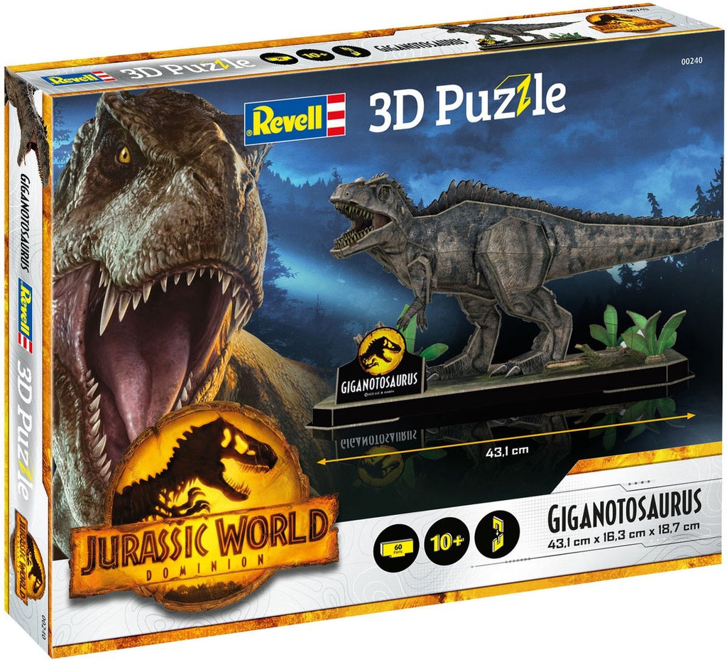 Revell puzzel – 00240 jurassic world dominion – dinosaur 1 3d puzzel