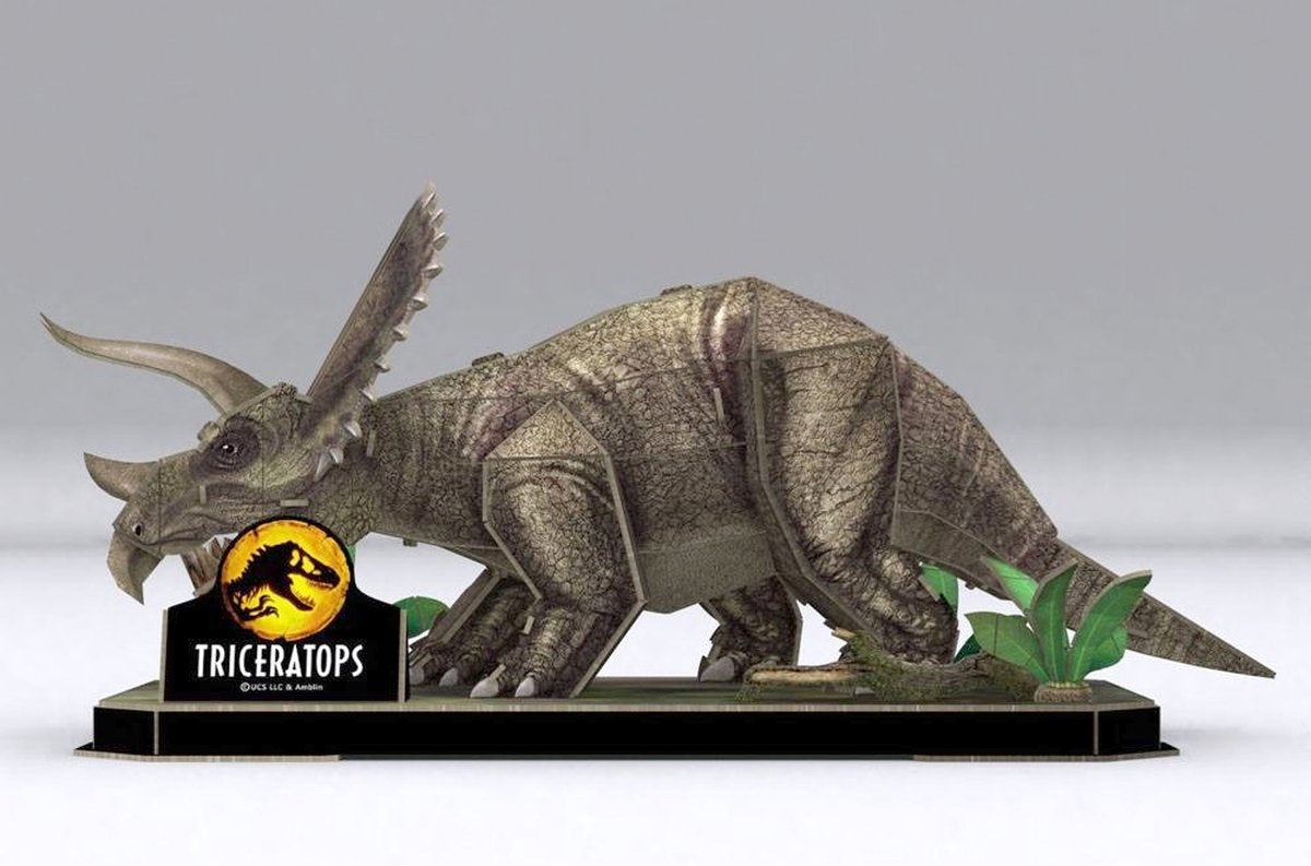 Revell puzzel – 00242 jurassic world dominion – triceratops 3d puzzel