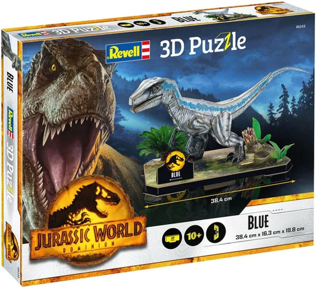 Revell puzzel – 00243 jurassic world dominion – blue 3d puzzel