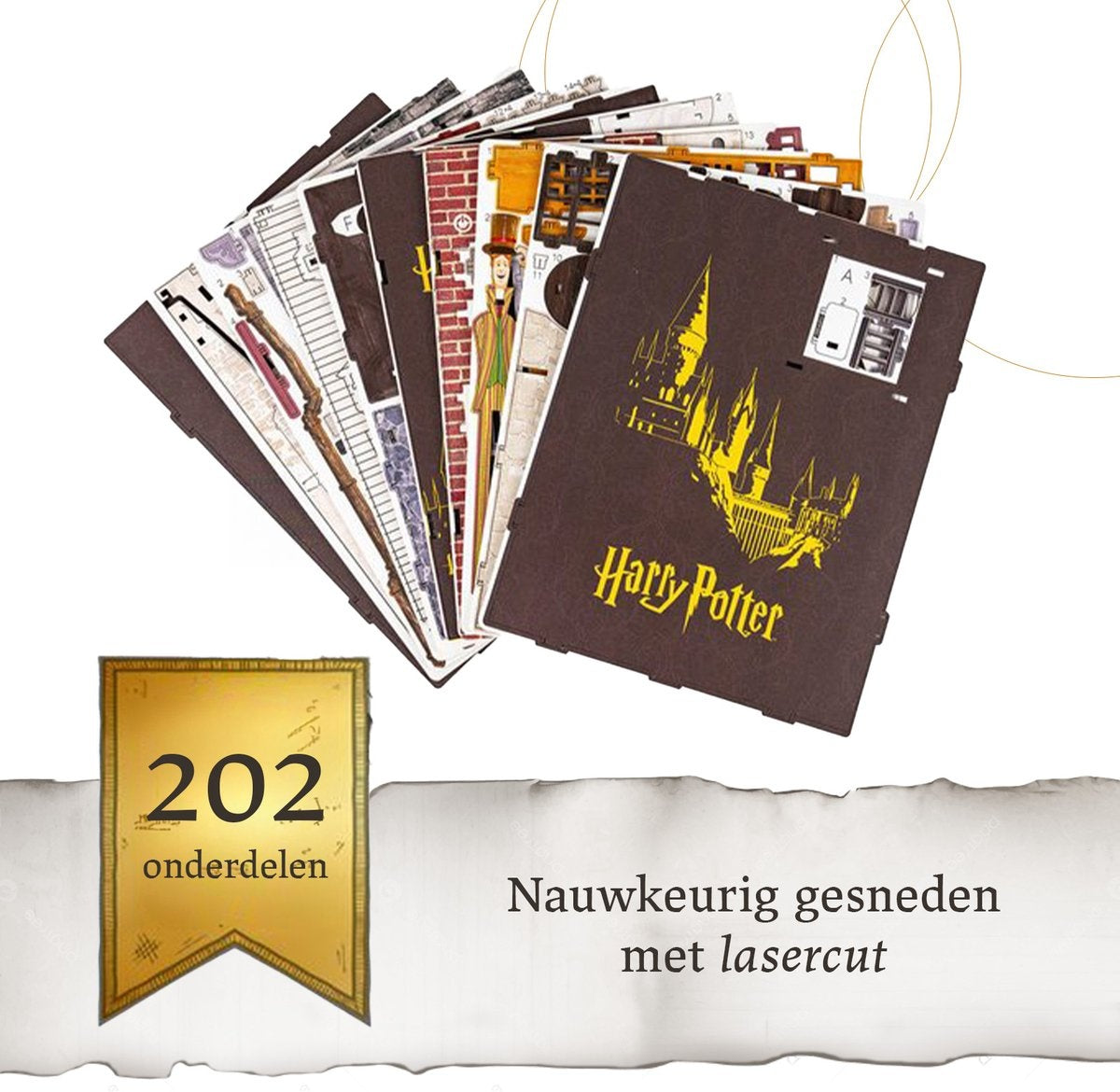 Revell modelbouwpakket houten book nook – 00530 tiny adventures – Harry Potter -diagon alley – 18x11x23cm