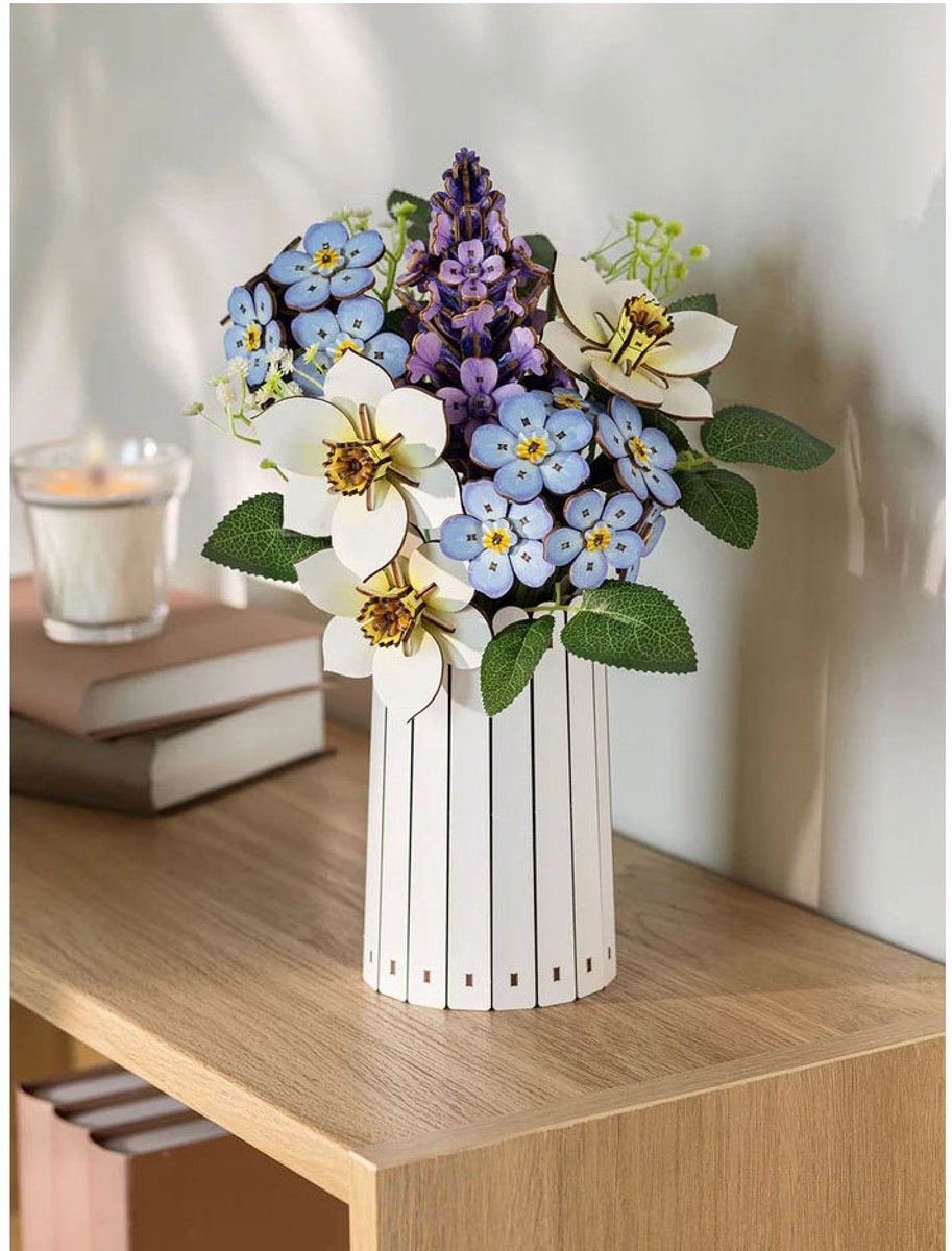 Revell modelbouwpakket – 3d houten puzzel boemen – diy modelbouw bouwpakket – creatief knutselen – bloemenfestival 00630 flowers