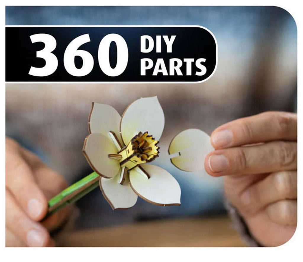 Revell modelbouwpakket – 3d houten puzzel boemen – diy modelbouw bouwpakket – creatief knutselen – bloemenfestival 00630 flowers
