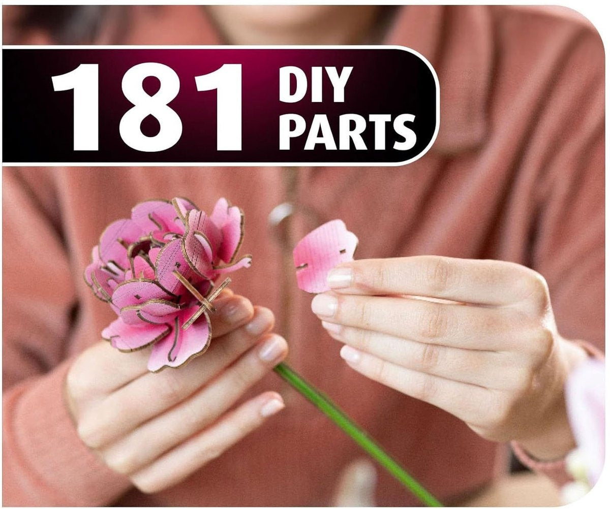 Revell modelbouwpakket – 3d houten puzzel boemen – diy modelbouw bouwpakket – creatief knutselen – bloemenfestival 00632 flowers