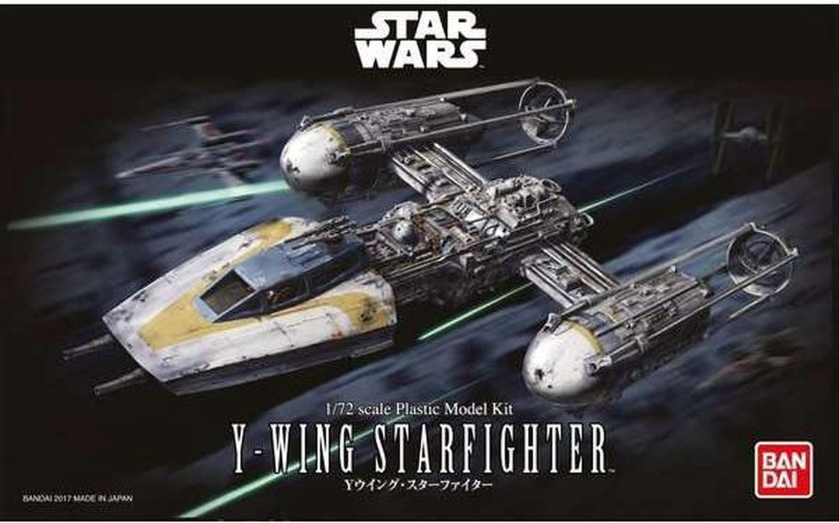 Revell – bandai 01209 star wars y-wing starfighter plastic – 1:72 – modelbouw