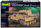 Revell modelbouwpakket militaire voertuigen – 03171 pzkpfw v pantner ausf.g (sd.kfz. 171) plastic – 1:72 – modelbouw