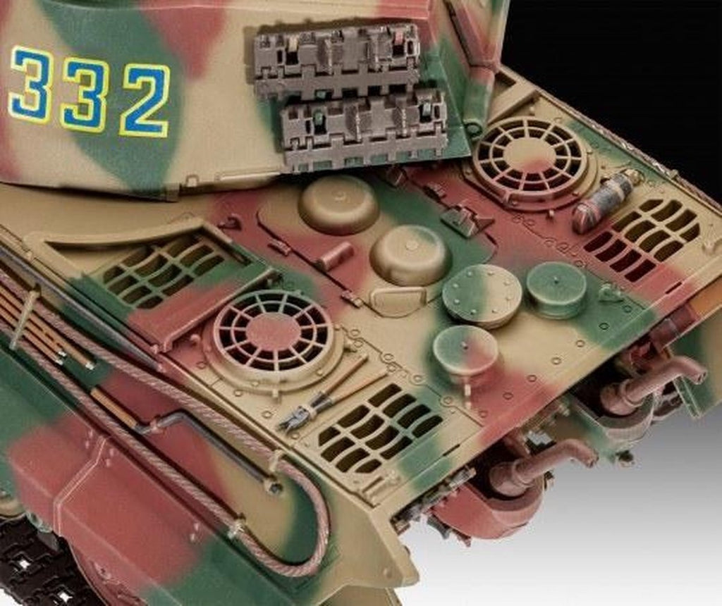 Revell modelbouwpakket militaire voertuigen – 03249 tiger ii ausf.b (henschel turr) plastic – 1:35 – modelbouw