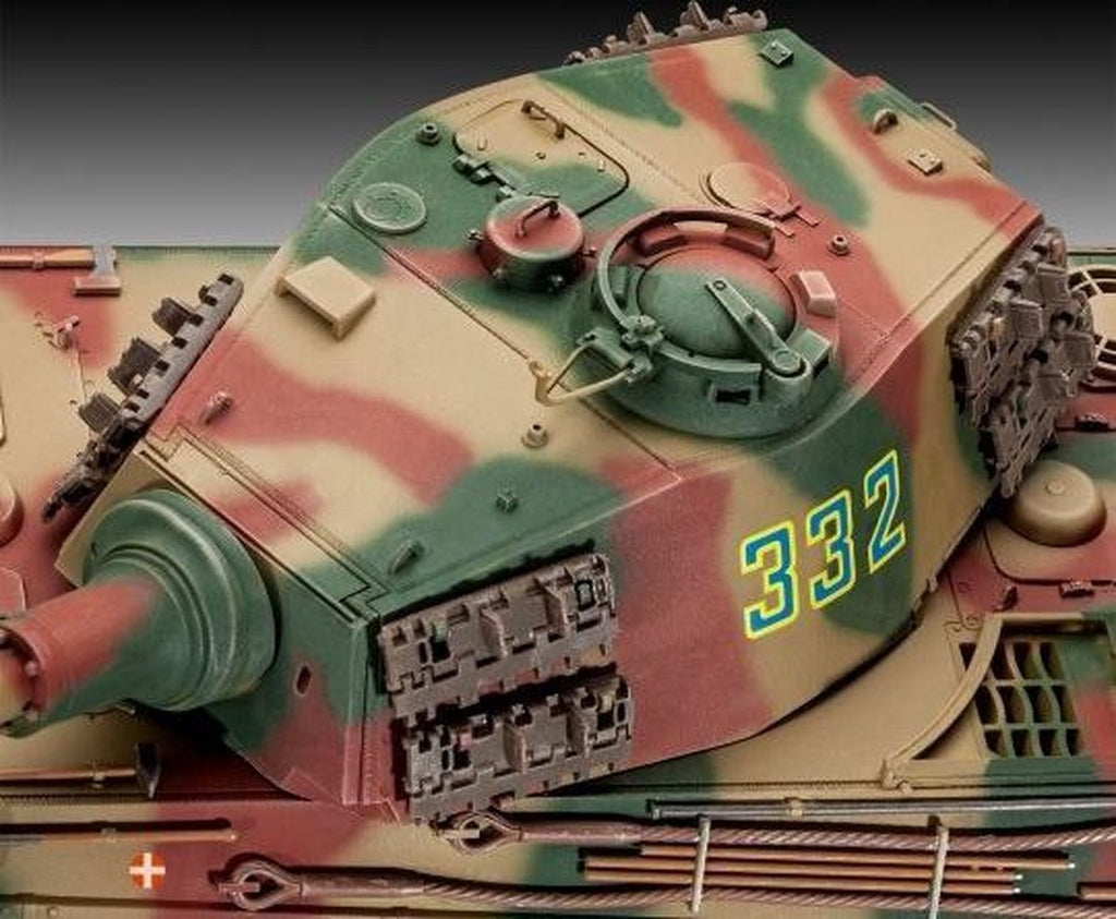 Revell modelbouwpakket militaire voertuigen – 03249 tiger ii ausf.b (henschel turr) plastic – 1:35 – modelbouw
