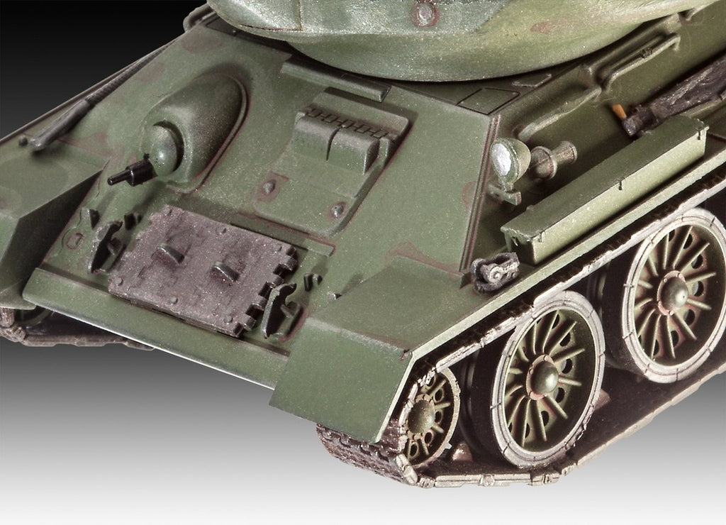 Revell modelbouwpakket militaire voertuigen – 03302 t-34/85 tank plastic – 1:72 – modelbouw