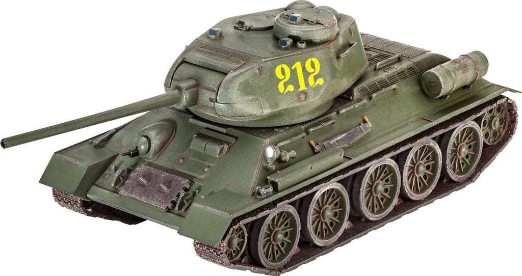 Revell modelbouwpakket militaire voertuigen – 03302 t-34/85 tank plastic – 1:72 – modelbouw