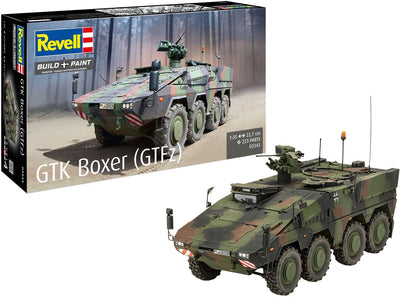 Revell modelbouwpakket militaire voertuigen – 03343 gtk boxer gtfz – armoured transport vehicle plastic – 1:35 – modelbouw
