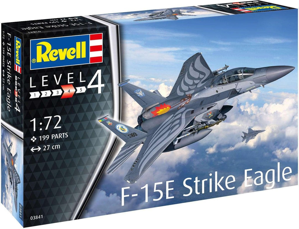 Revell modelbouwpakket militaire voertuigen – 03841 f-15e strike eagle jetfighter plane plastic – 1:72 – modelbouw