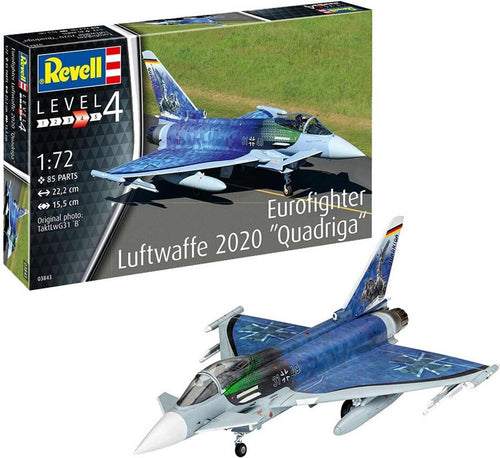 1:72 Revell 03843 eurofighter "luftwaffe 2020 quadriga" plane modelbouwpakket