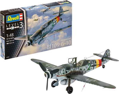 Revell modelbouwpakket vliegtuigen – 03958 messerschmitt bf109 g-10 plastic – 1:48 – modelbouw
