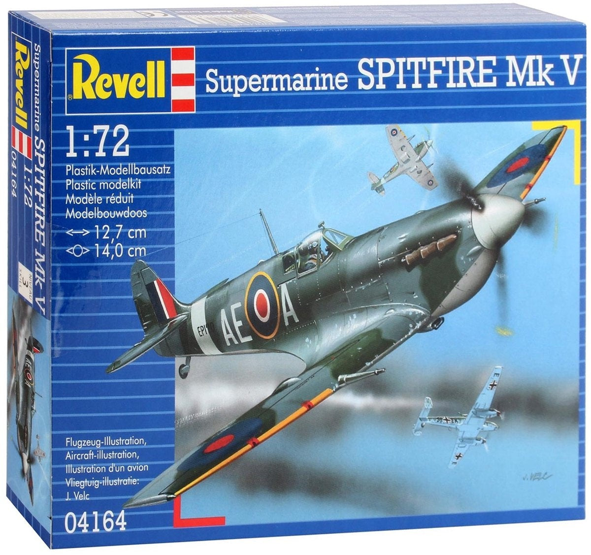 Revell modelbouwpakket militaire voertuigen – 04164 spitfire mk.v plastic – 1:72 – modelbouw