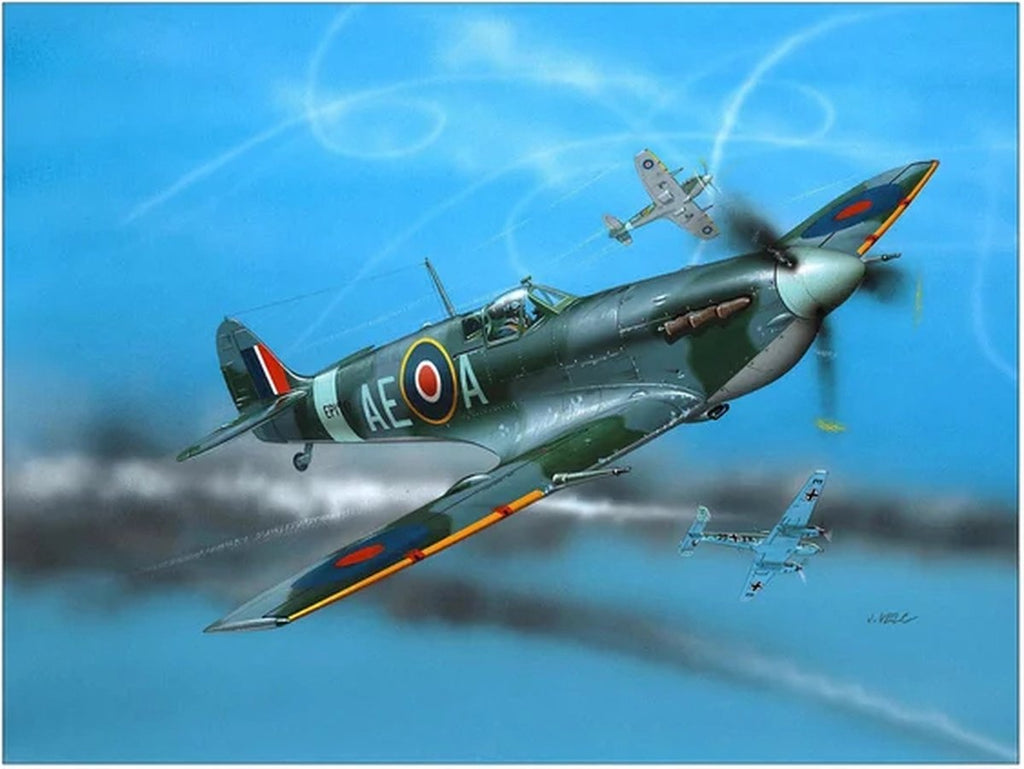 Revell modelbouwpakket militaire voertuigen – 04164 spitfire mk.v plastic – 1:72 – modelbouw