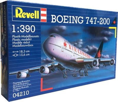 Revell modelbouwpakket vliegtuigen – 04210 boeing 747-200 air canada vliegtuig plastic – 1:390 – modelbouw