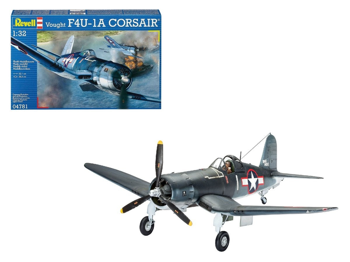 Revell modelbouwpakket militaire voertuigen – 04781 vought f4u-1a corsair plastic – 1:32 – modelbouw