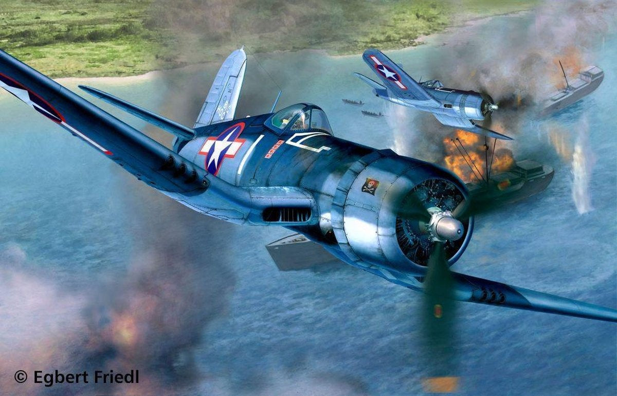 Revell modelbouwpakket militaire voertuigen – 04781 vought f4u-1a corsair plastic – 1:32 – modelbouw