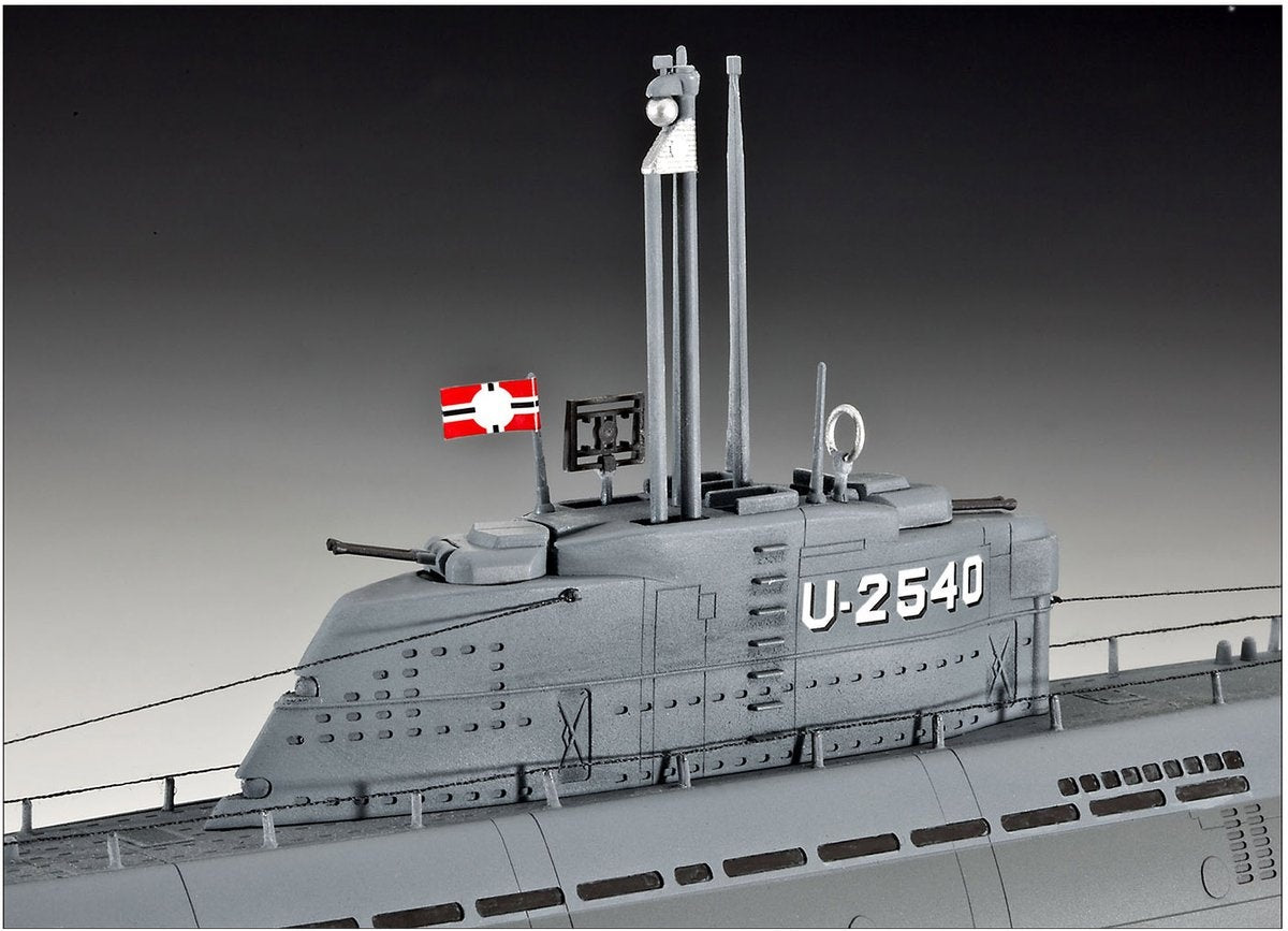 Revell modelbouwpakket militaire voertuigen – 05078 deutsches u-boot typ xxi mit interieur plastic – 1:144 – modelbouw
