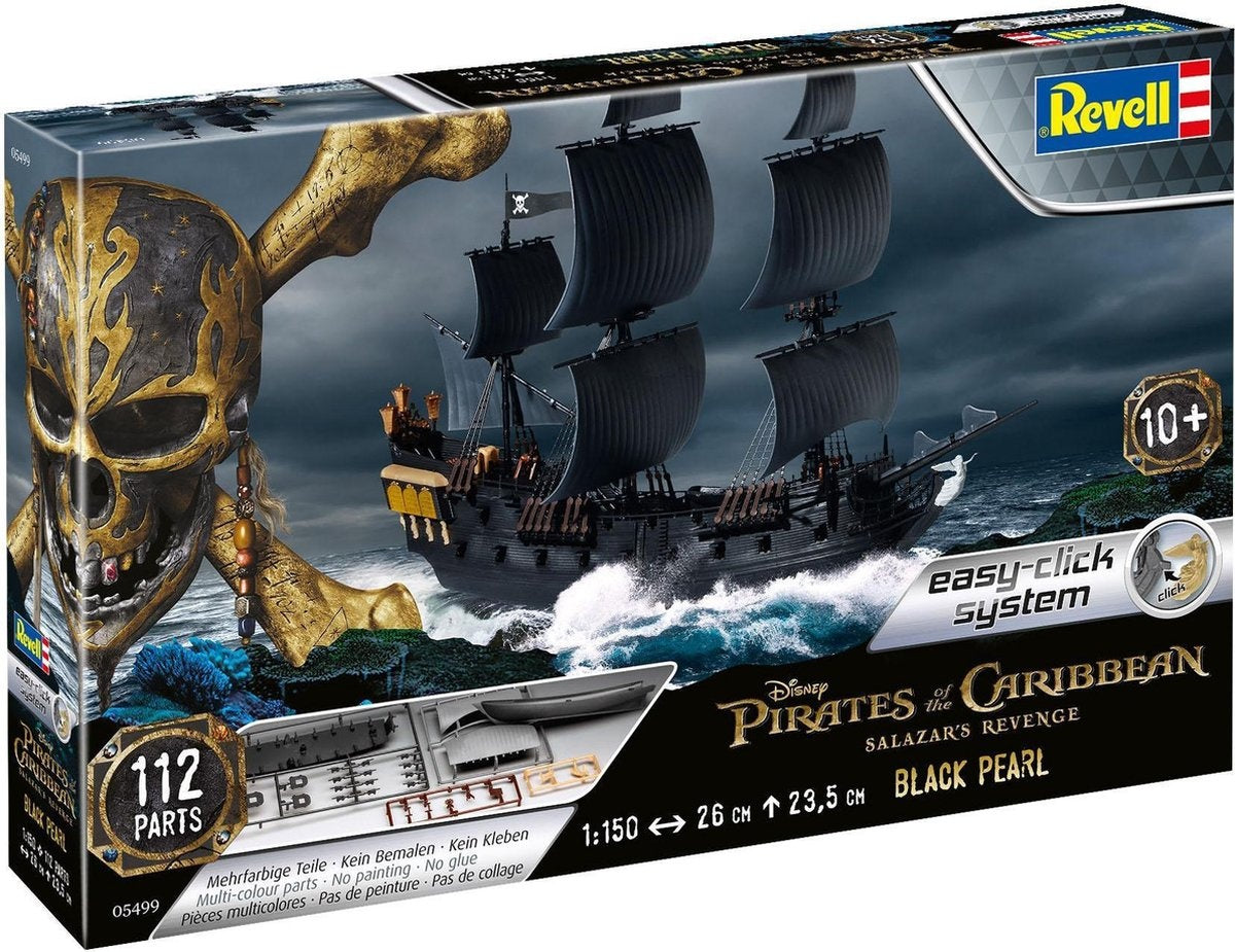 Revell modelbouwpakket schepen – 05499 black pearl pirate ship plastic – 1:150 – modelbouw
