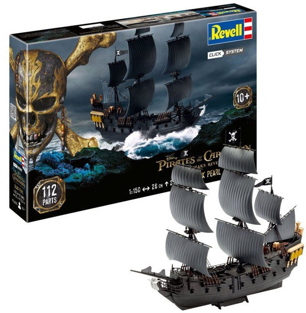 Revell modelbouwpakket schepen – 05499 black pearl pirate ship plastic – 1:150 – modelbouw