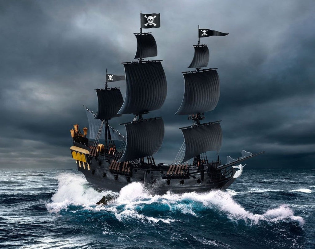 Revell modelbouwpakket schepen – 05499 black pearl pirate ship plastic – 1:150 – modelbouw