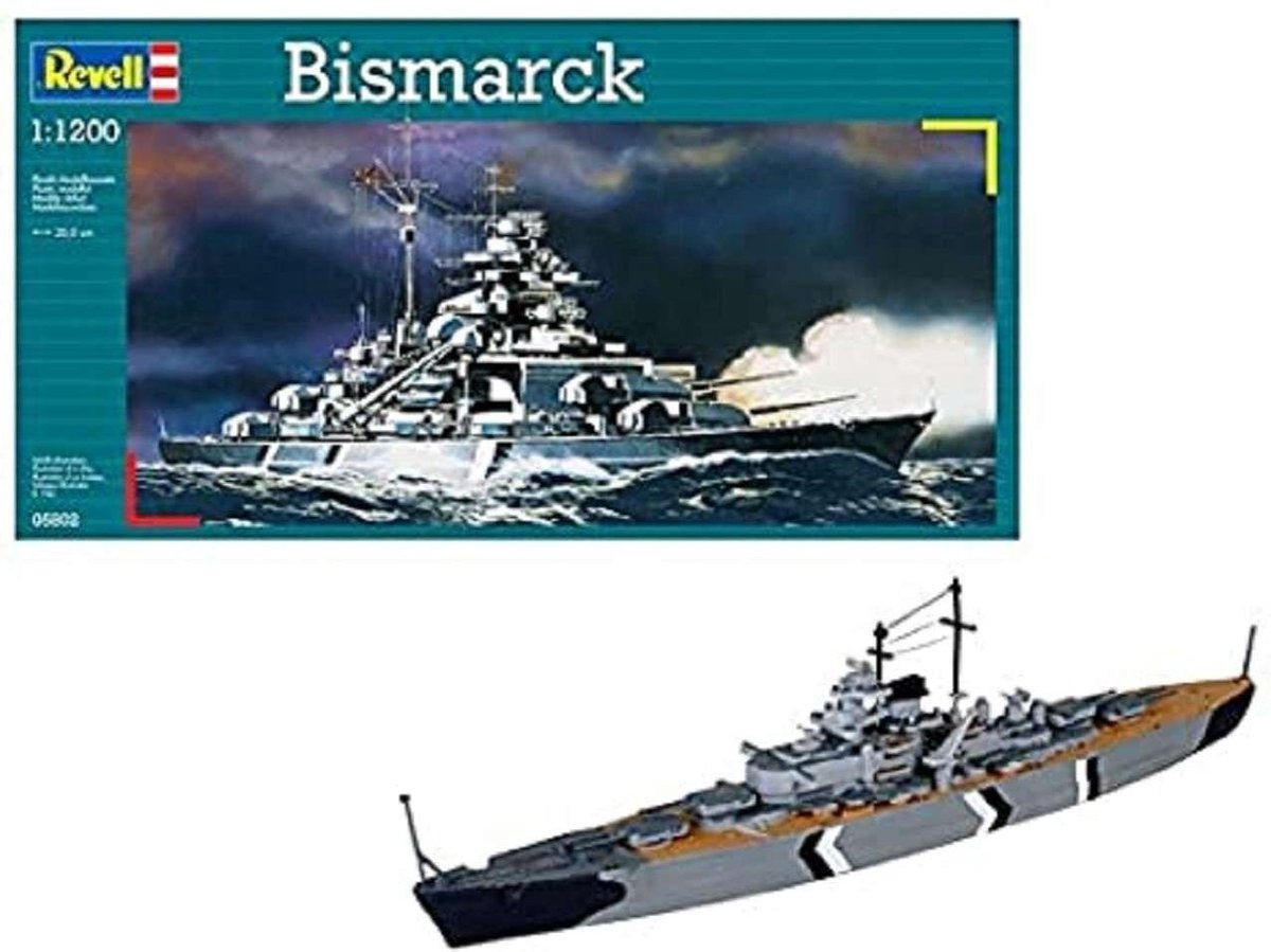 Revell modelbouwpakket schepen – 05802 bismarck ship plastic – 1:1200 – modelbouw
