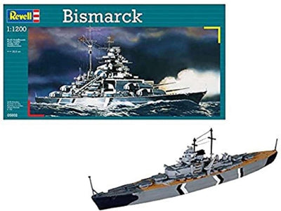Revell modelbouwpakket schepen – 05802 bismarck ship plastic – 1:1200 – modelbouw