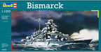 Revell modelbouwpakket schepen – 05802 bismarck ship plastic – 1:1200 – modelbouw