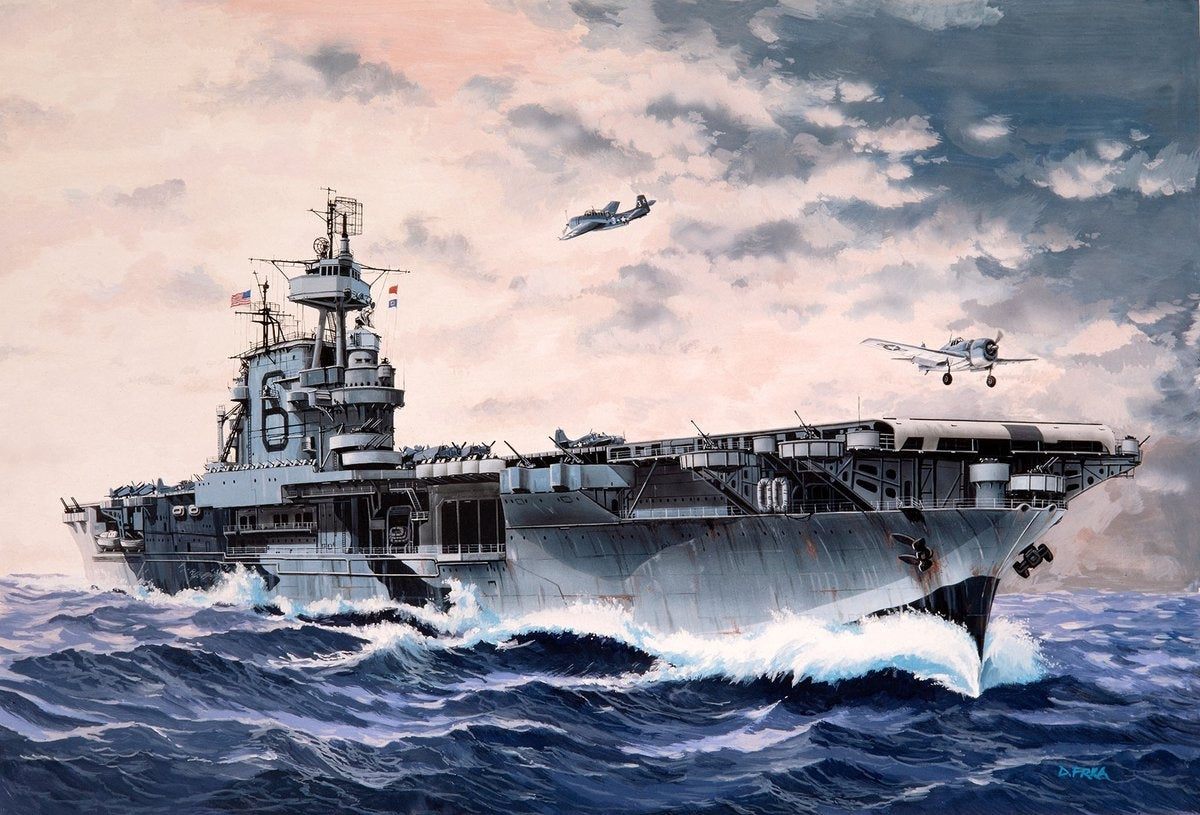Revell modelbouwpakket schepen – 05824 uss enterprise cv-6 ship plastic – 1:1200 – modelbouw