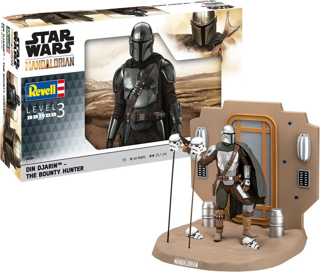 Revell – 06784 star wars – the mandalorian: the bounty hunter plastic – 1:9 – modelbouw