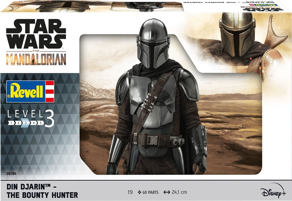 Revell – 06784 star wars – the mandalorian: the bounty hunter plastic – 1:9 – modelbouw