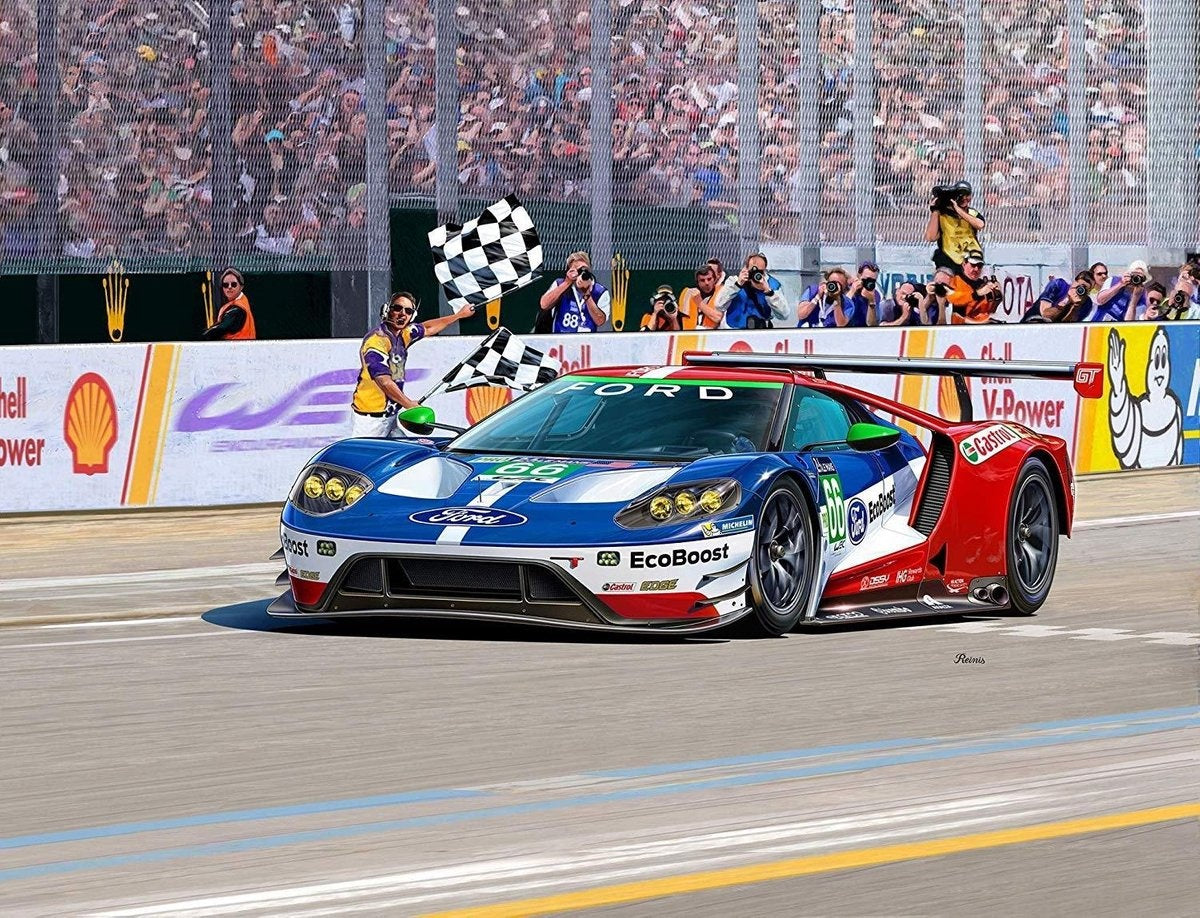 Revell modelbouwpakket auto – 07041 ford gt le mans 2017 plastic – 1:24 – modelbouw