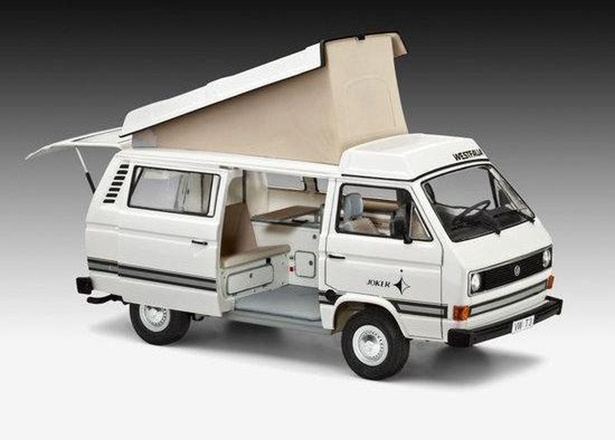 Revell modelbouwpakket auto – 07344 volkswagen t3 camper – duitse camper plastic – 1:25 – modelbouw