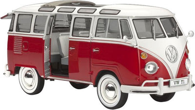 Revell modelbouwpakket auto – 07399 volkswagen vw t1 samba bus plastic – 1:24 – modelbouw