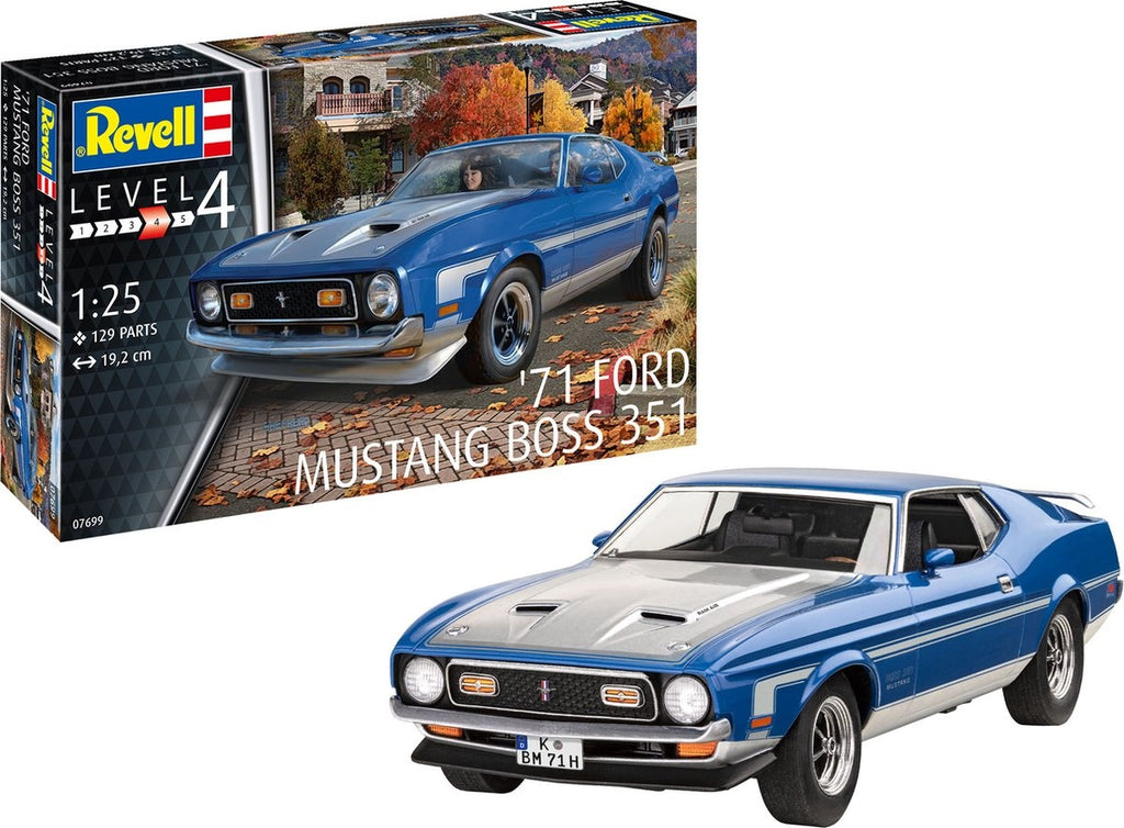 Revell modelbouwpakket auto – 07699 71 ford mustang boss 351 plastic – 1:25 – modelbouw