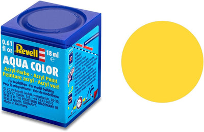 Revell hobbyverf acrylverf – aqua #15 yellow – matt – ral1017 – acryl – verf potje – 18 ml