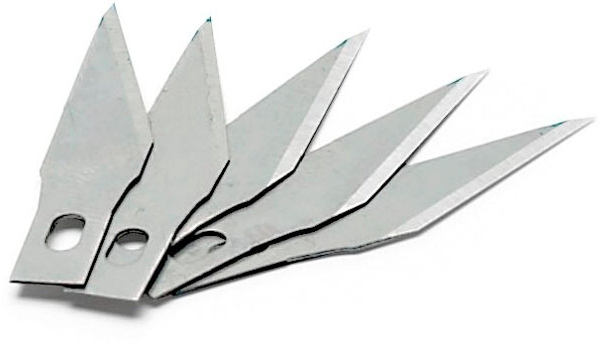 Revell modelbouwdecoratie – 39062 vervangingsmesjes voor 39059 hobbymes – 5 mesjes gereedschap