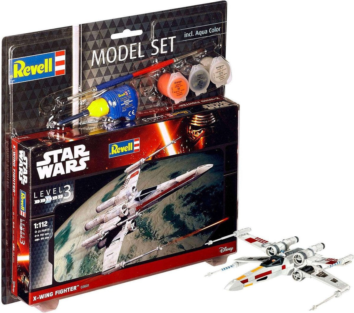 Revell – 63601 x-wing fighter – star wars – model set plastic – 1:112 – modelbouw