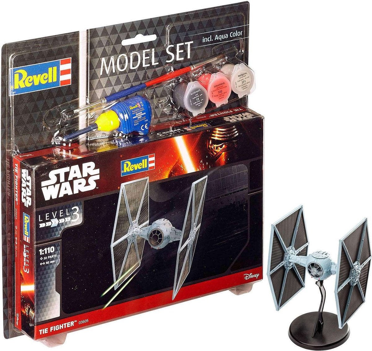Revell – 63605 tie fighter – star wars – model set plastic – 1:110 – modelbouw