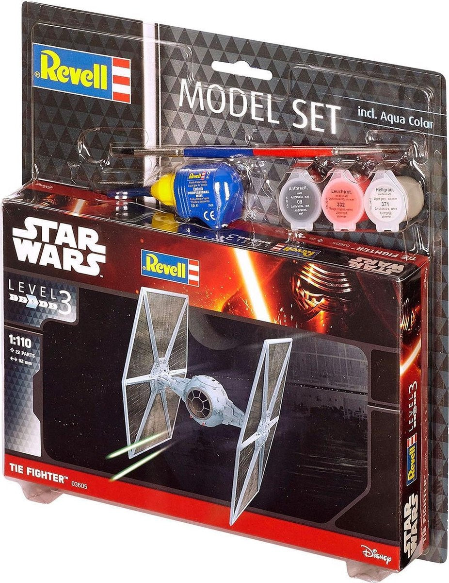 Revell – 63605 tie fighter – star wars – model set plastic – 1:110 – modelbouw